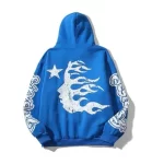 Hellstar Blue Hoodie for Men's - Back