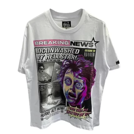 New Breaking News Hellstar T-shirt-Front