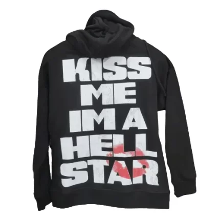 Black Hellstar Kiss Me I Am Hoodie