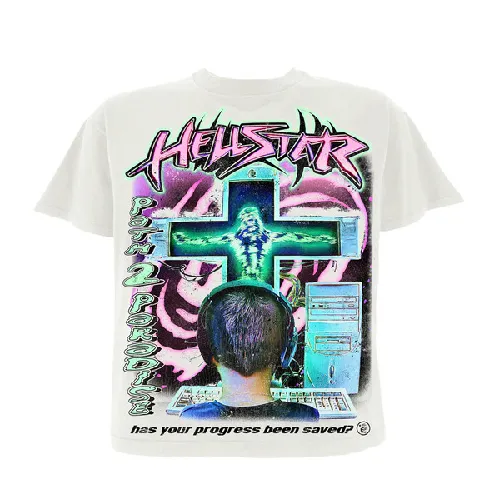 White Hellstar Online T-shirt - Front