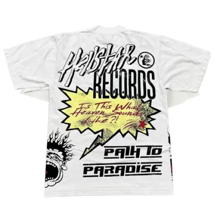 New Hellstar Records White T-shirt-Back