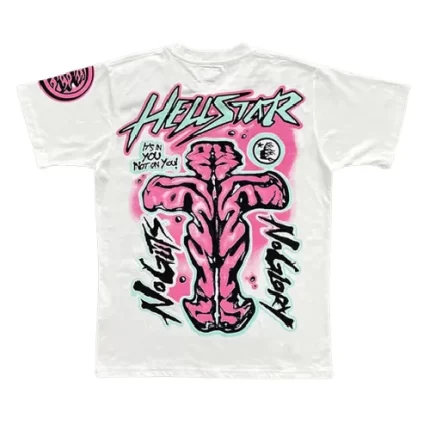 Hellstar No Guts No Glory White T Shirt-back