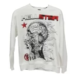 Hellstar Brain Logo White Shirt