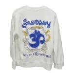 Top White Hellstar Long Sleeve Shirt - back