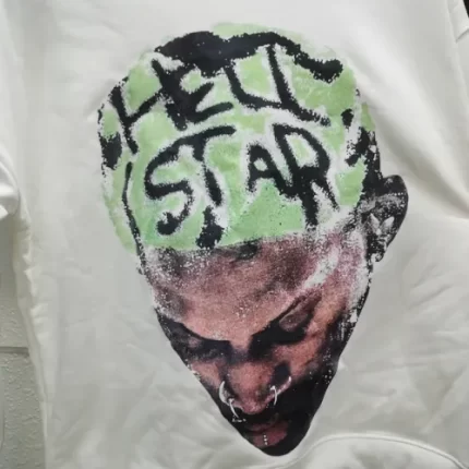 Hellstar Dennis Rodman White Long Sleeve-Front