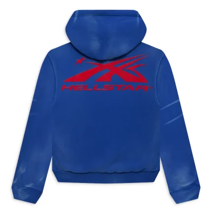 Hellstar Sports Gel Blue Hoodie-Back