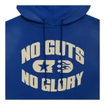 Hellstar No Guts No Glory Blue Hoodie-Front Logo