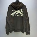 Sports Grey Zip-Up Hoodie-Back