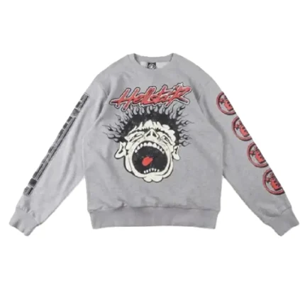 Stylish Grey Hellstar Studios Records Sweater