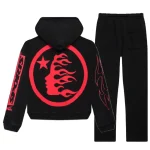 Hellstar Black Sports Future Flame Tracksuit-Back