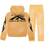 Yellow-Hellstar Sport Tracksuit for Men's-Back