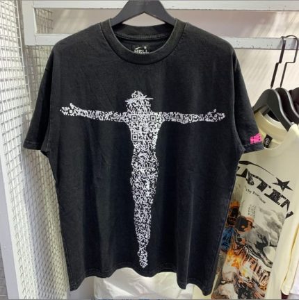 New Black-Hellstar Christ T-Shirt