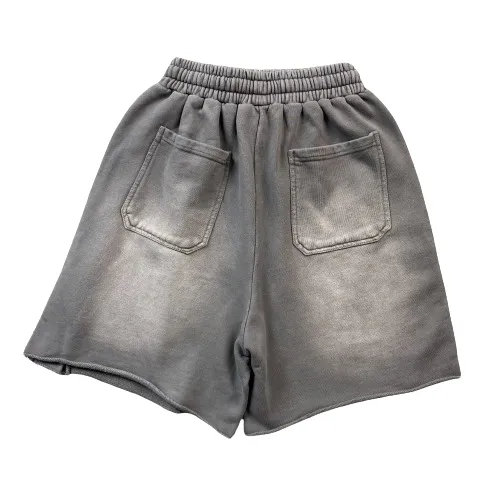 Best Hellstar Snap Grey Shorts-Back