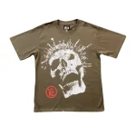 Hellstar Brown Crowned Skull T Shirt