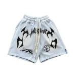 Hellstar Flame Paradise Light Blue Shorts