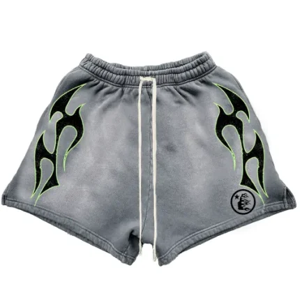 Hellstar Flame Grey Shorts