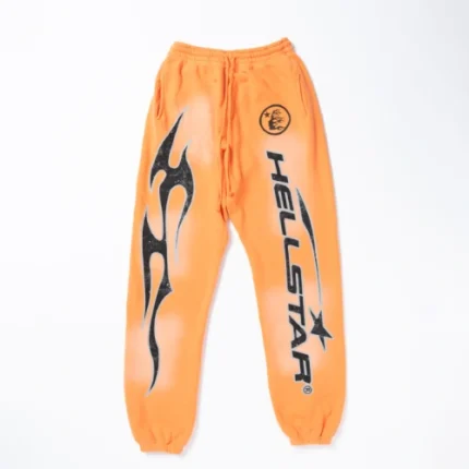 Orange Fire Hellstar Sweatpants