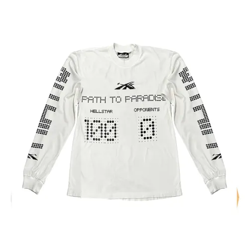 Hellstar White Long Scoreboard Sleeve For Men's