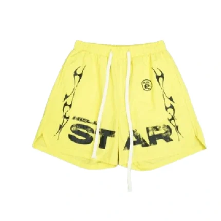 Men Hellstar Yellow Shorts