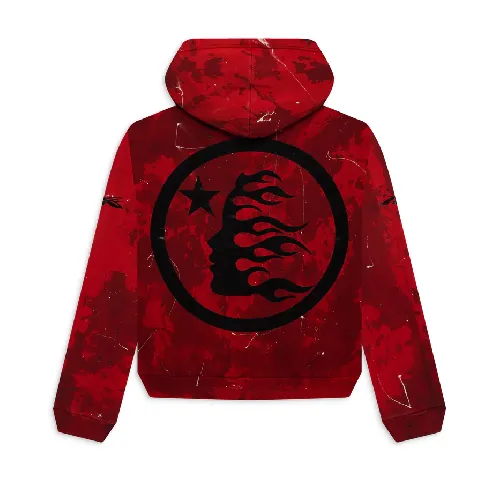 Top Hellstar Sports Red Hoodie-Back