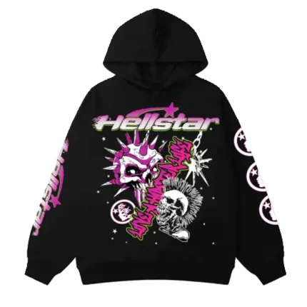 Black Hellstar Love Life Hoodie