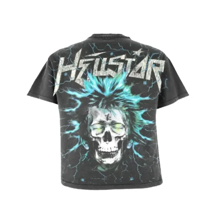 Black Hellstar Electric Kid T Shirt -back