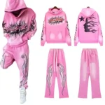 Men's Pink Hellstar Brainwashed Tracksuit