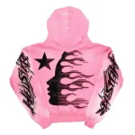 Men's Pink Hellstar Brainwashed Tracksuit-Back