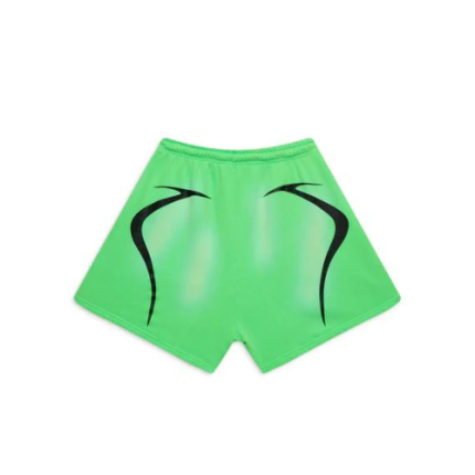 Hellstar Warm Up Green Shorts-Back