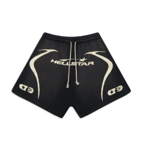 Hellstar Warm Up Black Shorts