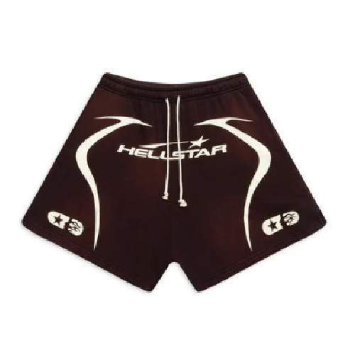 Top Hellstar Warm Up Brown Shorts