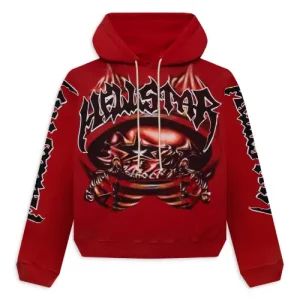 Hellstar Red Halloween Skeleton Airbrushed Hoodie