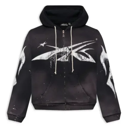 Hellstar Spiderweb Sport Logo Zip up Hoodie