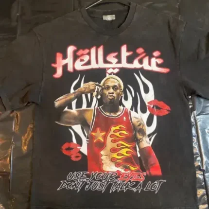 Black Hellstar Studios Dennis Rodman Retro Tee