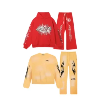 Hellstar Red Tracksuit and Yellow Sweatsuit 2 in 1 deal