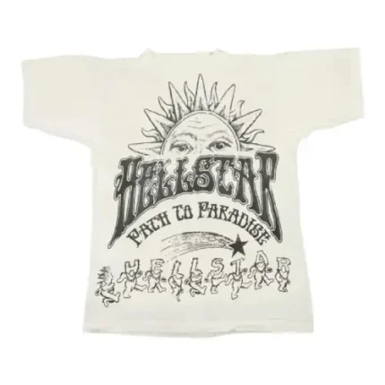 White Hellstar Studios Grateful Dead Dancing Bears T shirt back