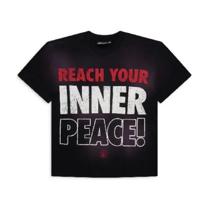 Black Hellstar Inner Peace T-Shirt For Unisex