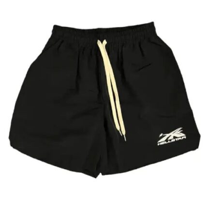 Hellstar Black Logo Nylon Shorts