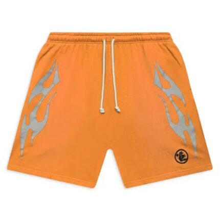 Hellstar Orange Flame Shorts