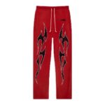 Red Hellstar Halloween Flame Sweatpants