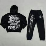 Black Hellstar Studios Inner Peace Tracksuit Back